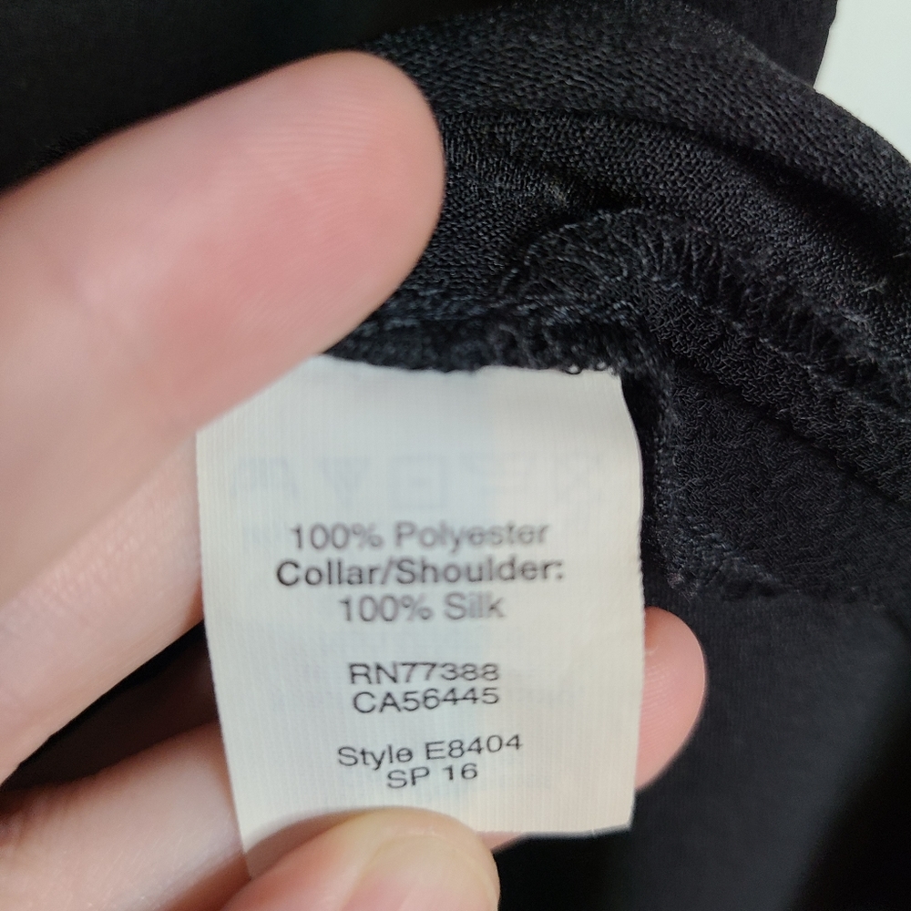 Madewell Silk Neck Black Blouse XS - Picture 5 of 5
